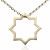 Colgante estrella tartésica maxi Oro 18K 