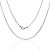 Cadena forzada larga plata 60cm