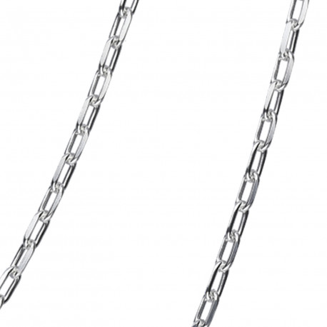 Cadena forzada larga plata 60cm
