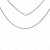 Cadena coreana plata 50cm