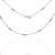 Cadena plata forzada con bolitas 50cm