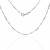 Cadena plata bolitas combinadas 50cm