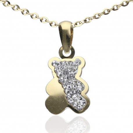 Colgante Osito circonitas Oro 18K 