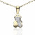 Colgante Osito mini circonitas Oro 18K 