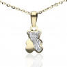 Colgante Osito mini circonitas Oro 18K 