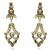 Pendientes cubanas Oro 18K circonitas