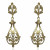 Pendientes cubanas Oro 18K circonitas