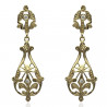 Pendientes cubanas Oro 18K circonitas