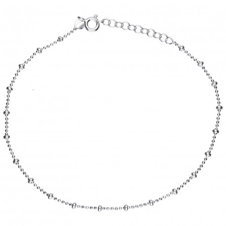 TOBILLERA PLATA BOLITAS