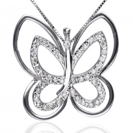 Colgante ¨Butterfly¨ Oro 18k circonitas