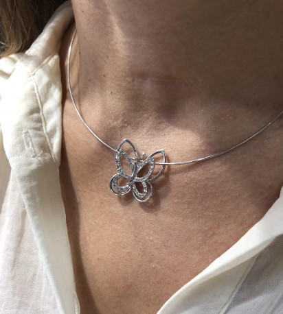 Colgante ¨Butterfly¨ Oro 18k circonitas