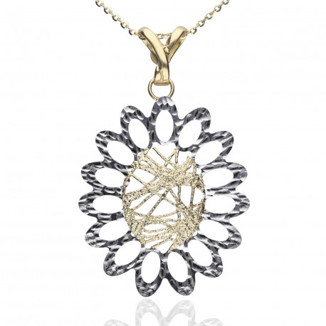 Colgante girasol Oro 18K