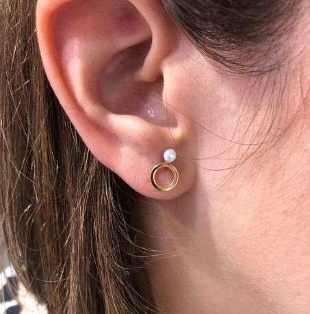 Pendientes ¨Chic¨ Oro 18K 