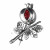 Broche granada 34mm plata 1ª Ley