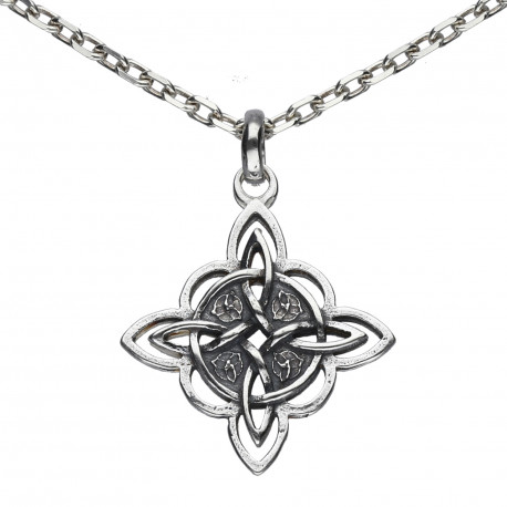 Colgante plata Nudo de Brujas 24mm