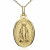 Medalla oro 18Ktes Virgen Milagrosa 23X14mm