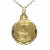 Medalla oro 18Ktes Virgen Angustias 17mm