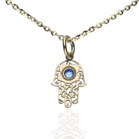 Colgante Mano Fátima mini Oro 18K 