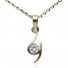 Colgante Oro 18K circonita