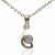 Colgante Oro 18K circonita