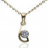 Colgante Oro 18K circonita