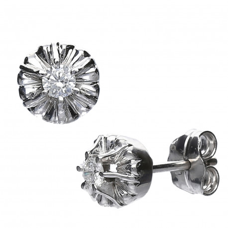 Pendientes ¨Liz¨oro 18k y diamantes 