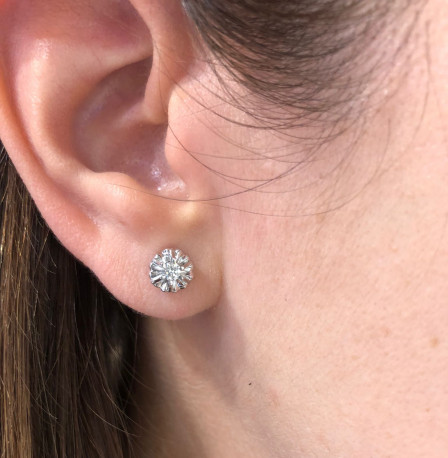 Pendientes ¨Liz¨oro 18k y diamantes 