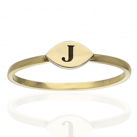 Anillo ¨Letter¨ Oro 18K