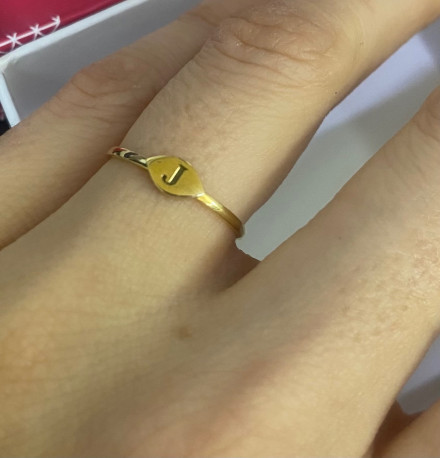Anillo ¨Letter¨ Oro 18K