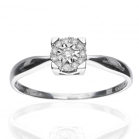 Anillo "Celia" Oro 18K diamantes