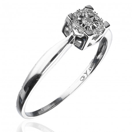 Anillo "Celia" Oro 18K diamantes
