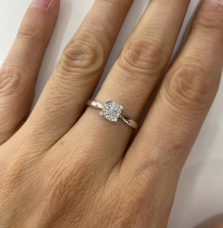 Anillo "Celia" Oro 18K diamantes