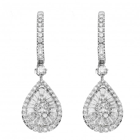 Pendientes ¨Arianna¨oro 18k y diamantes 