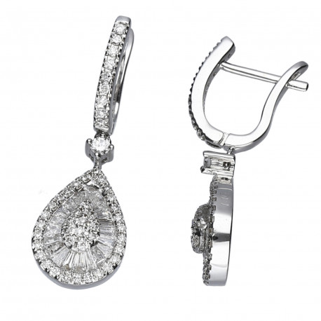 Pendientes ¨Arianna¨oro 18k y diamantes 