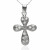 Cruz Oro blanco 18K Circonitas