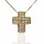 Cruz Oro 18K circonitas 15mm