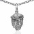 Colgante rostro Cristo plata 1ª Ley