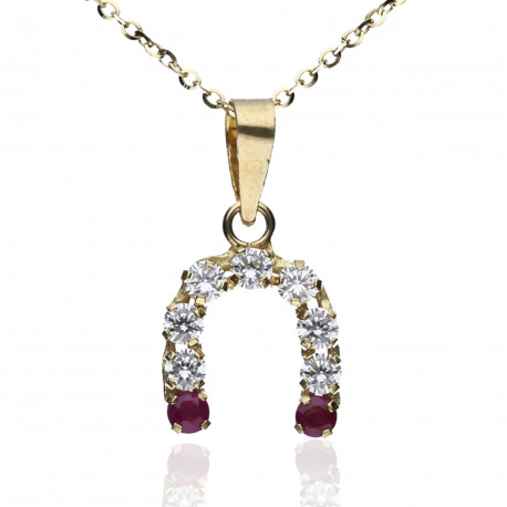 Colgante oro 18K herradura