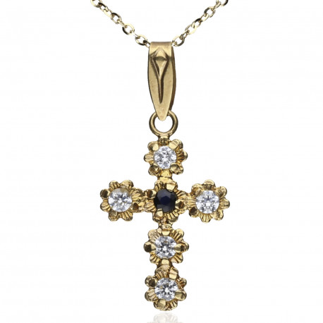 Cruz filigrana Oro 18K 