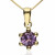 Colgante Oro 18K amatista natural
