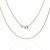 Cadena forzada plata chapada 40cm