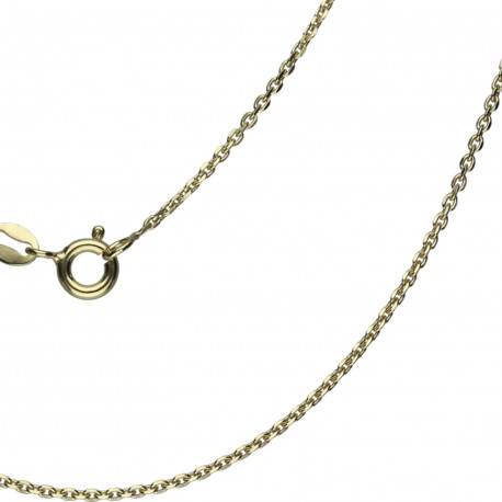Cadena forzada plata chapada 40cm