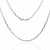Cadena forzada ovalada plata 45cm