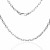 Cadena forzada ovalada plata 60cm