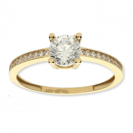 Anillo ¨Phanie¨ Oro amarillo 18K circonitas