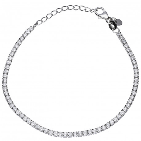 Pulsera plata riviere circonitas