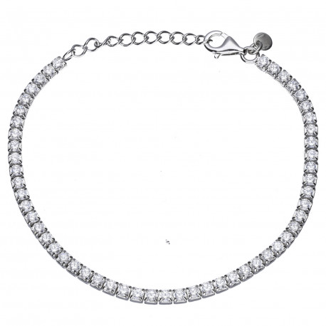 Pulsera riviere plata circonitas