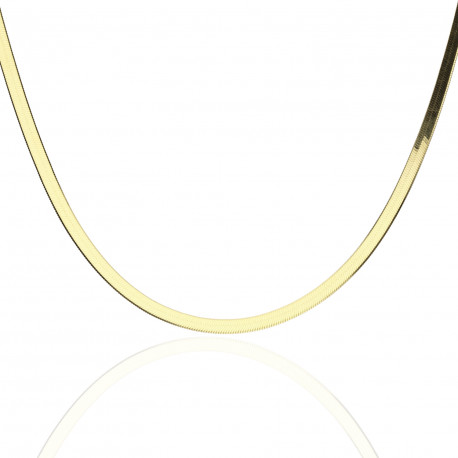 Gargantilla ¨Slim¨ plata chapada