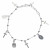 Pulsera plata cruces y milagrosa