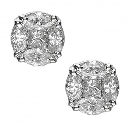 Pendientes ¨Alma¨oro 18k y diamantes 
